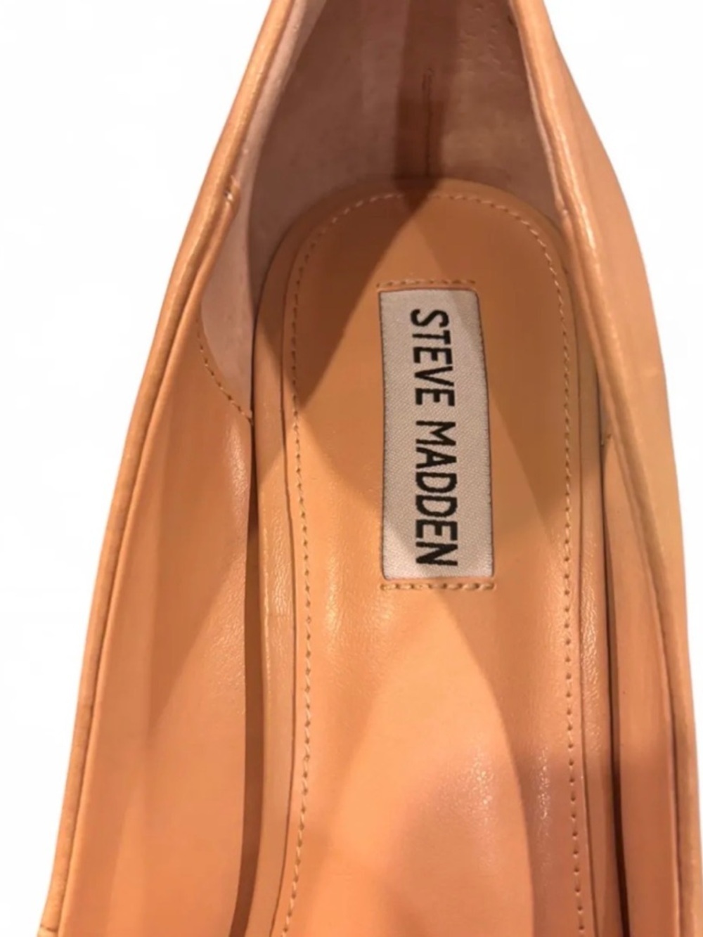 Steve Madden Luiza Nude Leather Pointed Toe Stiletto Pumps Size 11M - Picture 9 of 13